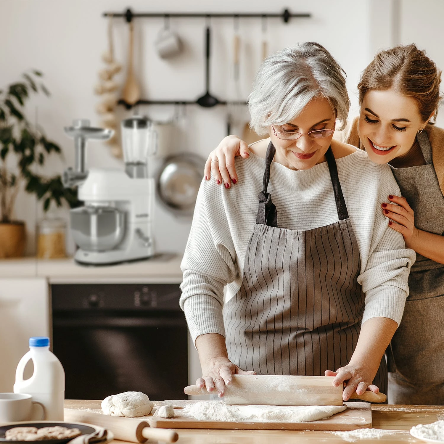 Lucia Küchenmaschine 3-in-1 2000 W / 2,7 PS 5 Ltr Edelstahl BPA-frei 3 Lucia Küchenmaschine 3-in-1 2000 W / 2,7 PS 5 Ltr Edelstahl BPA-frei – Bild 2