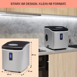 Mr. Black-Frost Eismaschine 150W Edelstahl Schwarz 15kg -Geschäft Für Haushalts- Und Küchenbedarf 10020109 de 0006 usp