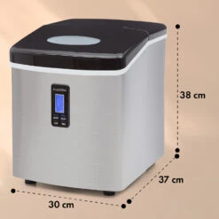 Mr. Black-Frost Eismaschine 150W Edelstahl Schwarz 15kg -Geschäft Für Haushalts- Und Küchenbedarf 10020109 yy 0011 dimensions
