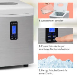 Mr. Silver-Frost Eismaschine 150W Edelstahl Weiß 15kg -Geschäft Für Haushalts- Und Küchenbedarf 10020110 de 0004 usp
