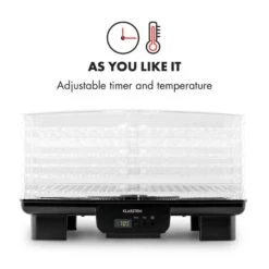 Bananarama Dörrautomat Schwarz 550W Trockner Dehydrator 6 Etagen -Geschäft Für Haushalts- Und Küchenbedarf 10027831 yy 0005 logo Klarstein Bananarama Doerrautomat schwarz reedit