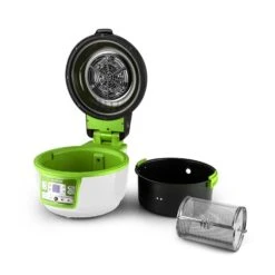 VitAir Turbo Heißluftfritteuse Grün-weiß 1400W Grillen Backen 9l -Geschäft Für Haushalts- Und Küchenbedarf 10028288 yy 0008 titel zubehoer 07 Klarstein VitAir Heissluftfritteuse gruen weiss