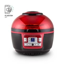 VitAir Turbo Heißluftfritteuse Rot-schwarz 1400W Grillen Backen 9l 15 VitAir Turbo Heißluftfritteuse Rot-schwarz 1400W Grillen Backen 9l -Geschäft Für Haushalts- Und Küchenbedarf 10028289 yy 0004 logo Klarstein VitAir Heissluftfritteuse V2 rot schwarz