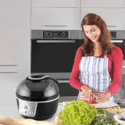 VitAir Turbo Heißluftfritteuse Grau-schwarz 1400W Grillen Backen 9l -Geschäft Für Haushalts- Und Küchenbedarf 10028290 yy 0004 ambient klarstein vitair heissluft frieteuse