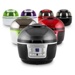 VitAir Turbo Heißluftfritteuse Grau-schwarz 1400W Grillen Backen 9l -Geschäft Für Haushalts- Und Küchenbedarf 10028290 yy 0012 variant