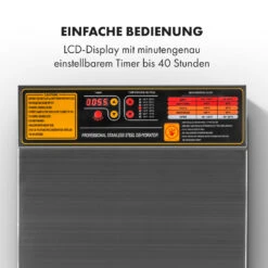 Fruit Jerky Steel 10 Dörrautomat 10 Etagen 1000 W Fläche: 1,5 M² Timer -Geschäft Für Haushalts- Und Küchenbedarf 10028437 de 0003 logo