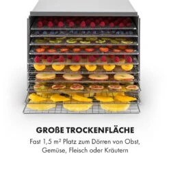 Fruit Jerky Steel 10 Dörrautomat 10 Etagen 1000 W Fläche: 1,5 M² Timer -Geschäft Für Haushalts- Und Küchenbedarf 10028437 de 0006 logo
