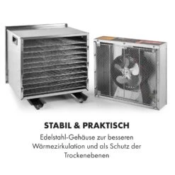 Fruit Jerky Steel 10 Dörrautomat 10 Etagen 1000 W Fläche: 1,5 M² Timer -Geschäft Für Haushalts- Und Küchenbedarf 10028437 de 0007 logo
