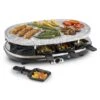 Steaklette Raclettegrill 1500 W Granit-Natursteinplatte 8 Personen