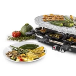 Steaklette Raclettegrill 1500 W Granit-Natursteinplatte 8 Personen -Geschäft Für Haushalts- Und Küchenbedarf 10028449 yy 0005 titel Klarstein Steaklette Raclette Natursteingrill
