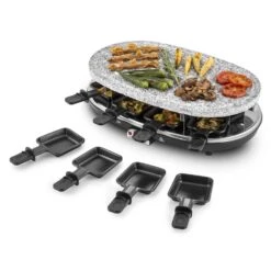 Steaklette Raclettegrill 1500 W Granit-Natursteinplatte 8 Personen -Geschäft Für Haushalts- Und Küchenbedarf 10028449 yy 0007 titel Klarstein Steaklette Raclette Natursteingrill