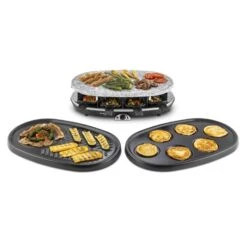 All-U-Can-Grill Raclette 4-in-1 Pancake Crêpes Steinplatte 8 Personen -Geschäft Für Haushalts- Und Küchenbedarf 10028450 yy 0004 titel Klarstein All U Can Grill Raclettegrill 4in1