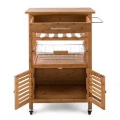 Louisiana Servierwagen Küchenwagen 5 Etagen Holz Handtuchhalter Mobil -Geschäft Für Haushalts- Und Küchenbedarf 10028589 uk 0003 detail