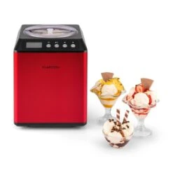 Vanilla Sky Eiscreme-Maschine Kompressor 2l 180W Edelstahl Rot -Geschäft Für Haushalts- Und Küchenbedarf 10028874 yy 0007 ambient Klarstein Vanilla Sky Eismaschine