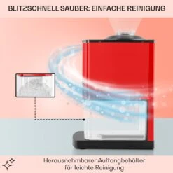 Icebreaker Ice Crusher 15kg/h 3,5 Liter Eisbehälter Edelstahl Rot -Geschäft Für Haushalts- Und Küchenbedarf 10028938 de 0005 usp
