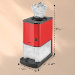 Icebreaker Ice Crusher 15kg/h 3,5 Liter Eisbehälter Edelstahl Rot -Geschäft Für Haushalts- Und Küchenbedarf 10028938 yy 0011 dimensions