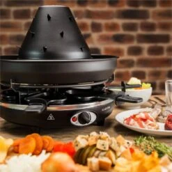 Taste Volcano Tartarengrill Raclettegrill 1500 W 6 Personen Schwarz -Geschäft Für Haushalts- Und Küchenbedarf 10030307 yy 0003 ambient Klarstein Taste Volcano Tartarengrill