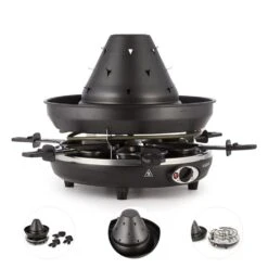 Taste Volcano Tartarengrill Raclettegrill 1500 W 6 Personen Schwarz -Geschäft Für Haushalts- Und Küchenbedarf 10030307 yy 0006 detail Klarstein Tataren Grill Raclette Grill