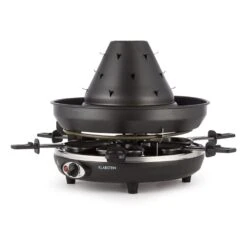 Taste Volcano Tartarengrill Raclettegrill 1500 W 6 Personen Schwarz -Geschäft Für Haushalts- Und Küchenbedarf 10030307 yy 0007 front Klarstein Tataren Grill Raclette Grill