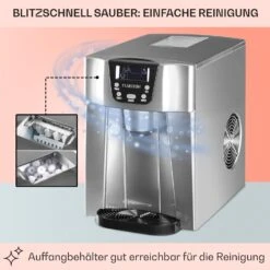 Ice Volcano 2G Eismaschine LED 12kg Je 24h 2l 6-12min Silber -Geschäft Für Haushalts- Und Küchenbedarf 10030848 DE 0005 usp