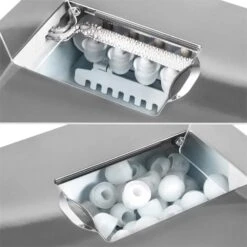 Ice Volcano 2G Eismaschine LED 12kg Je 24h 2l 6-12min Silber -Geschäft Für Haushalts- Und Küchenbedarf 10030848 yy 0008 detail Klarstein Ice Volcano 2GS Eismaschine silber reedit v2