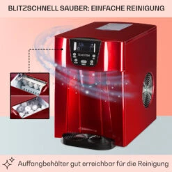 Ice Volcano 2G Eismaschine LED 12kg Je 24h 2l 6-12min Rot -Geschäft Für Haushalts- Und Küchenbedarf 10030849 DE 0005 usp