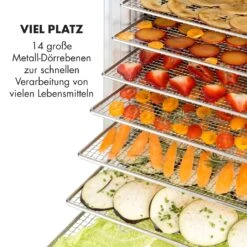 Fruit Jerky 14 Dörrautomat 1000W 30 Bis 70 °C 14 Etagen LC-Display 12 Fruit Jerky 14 Dörrautomat 1000W 30 Bis 70 °C 14 Etagen LC-Display -Geschäft Für Haushalts- Und Küchenbedarf 10031317 de 0004 logo