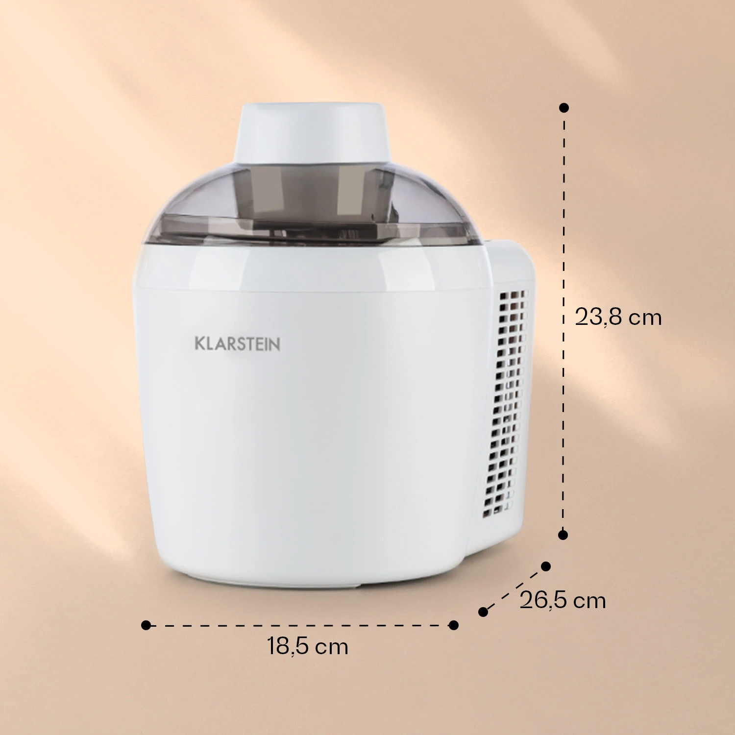 Schneeflöckchen Eiscremebereiter Thermoelektrisch 700ml Leise Weiß 9 Schneeflöckchen Eiscremebereiter Thermoelektrisch 700ml Leise Weiß – Bild 7