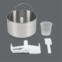 Vanilly Sky Family Eiscremebereiter Frozen Yoghurt 250W 2,5l Silber -Geschäft Für Haushalts- Und Küchenbedarf 10031846 yy 0007 detail Klarstein Vanilly Sky Family Eiscremebereiter silber