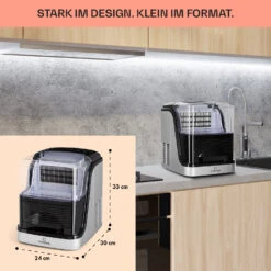 Kristall Eiswürfelmaschine Kristalleis 2 Größen 2,5l Wassertank -Geschäft Für Haushalts- Und Küchenbedarf 10031891 de 0006 usp