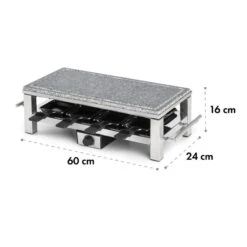 Schmelzlette Raclette 1500W Naturstein-Platte Edelstahlgehäuse -Geschäft Für Haushalts- Und Küchenbedarf 10032028 yy 0006 logo Klarstein Schmelzlette Raclette 1500W Edelstahl