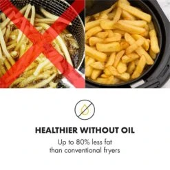 AirVital Heißluftfritteuse 1300W 2,5l CeraPlus-Antihaft Touch Weiß -Geschäft Für Haushalts- Und Küchenbedarf 10032331 yy 0007 logo Klarstein AirVital Heissluftfritteuse 1300W weiss reedit