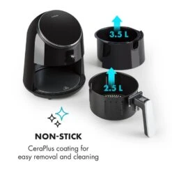 AirVital Heißluftfritteuse 1300W 2,5l CeraPlus-Antihaft Touch Schwarz 15 AirVital Heißluftfritteuse 1300W 2,5l CeraPlus-Antihaft Touch Schwarz -Geschäft Für Haushalts- Und Küchenbedarf 10032332 yy 0006 logo Klarstein AirVital Heissluftfritteuse 1300W schwarz