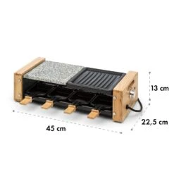 Chateaubriand Nuovo Raclette 1200W Aluminium / Stein 8 Personen Holz -Geschäft Für Haushalts- Und Küchenbedarf 10032729 yy 0007 logo