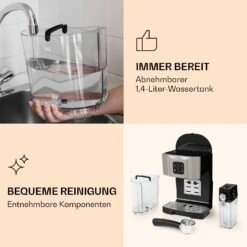 BellaVita Kaffeemaschine 3-in-1 1450 W 20 Bar Milchschäumer -Geschäft Für Haushalts- Und Küchenbedarf 10032806 de 0004 logo