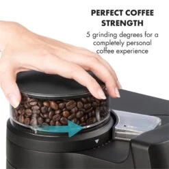 Aromatica II Duo Kaffeemaschine, Integriertes Mahlwerk, 1,25 L, Rot -Geschäft Für Haushalts- Und Küchenbedarf 10032866 yy 0006 logo Klarstein Aromatica II Duo Kaffeemaschine rot