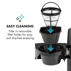 Aromatica II Kaffeemaschine, Mahlwerk, 1,25 L, Silber 17 Aromatica II Kaffeemaschine, Mahlwerk, 1,25 L, Silber -Geschäft Für Haushalts- Und Küchenbedarf 10032872 yy 0007 logo Klarstein Aromatica II Kaffeemaschine silber