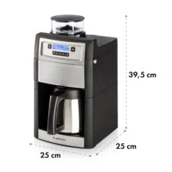 Aromatica II Thermo Kaffeemaschine, Mahlwerk, 1,25 L, Silber -Geschäft Für Haushalts- Und Küchenbedarf 10032875 yy 0011 logo Klarstein Aromatica II Thermo Kaffeemaschine silber