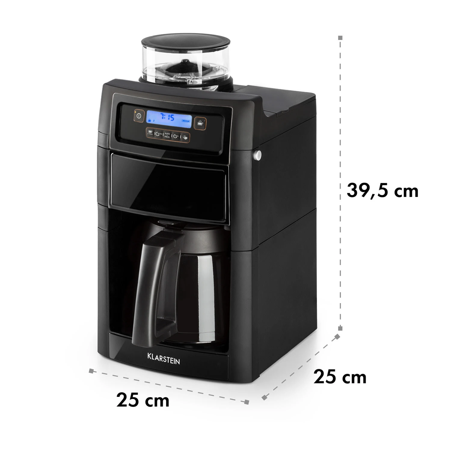 Aromatica II Thermo Kaffeemaschine, Mahlwerk, 1,25 L, Schwarz 13 Aromatica II Thermo Kaffeemaschine, Mahlwerk, 1,25 L, Schwarz – Bild 11