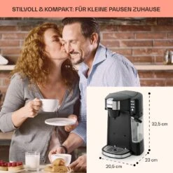 Baristomat 2-in-1-Heißgetränkeautomat Kaffee Tee Milchschaum 14 Baristomat 2-in-1-Heißgetränkeautomat Kaffee Tee Milchschaum -Geschäft Für Haushalts- Und Küchenbedarf 10033138 de 0005 usp