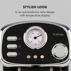 Espressionata Gusto Espressomaschine 1100W 15 Bar Druck Schwarz -Geschäft Für Haushalts- Und Küchenbedarf 10033209 yy 0003 logo Klarstein Espressionata Gusto Espressomaschine