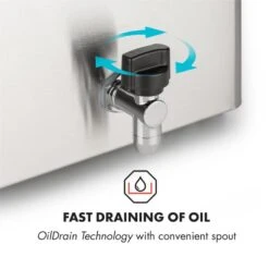 Family Fry Fritteuse 3000W Oil Drain Technology Edelstahl Silber 15 Family Fry Fritteuse 3000W Oil Drain Technology Edelstahl Silber -Geschäft Für Haushalts- Und Küchenbedarf 10033342 yy 0005 logo Klarstein Family Fry Fritteuse 3000W silber