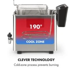 Family Fry Fritteuse 3000W Oil Drain Technology Edelstahl Silber 16 Family Fry Fritteuse 3000W Oil Drain Technology Edelstahl Silber -Geschäft Für Haushalts- Und Küchenbedarf 10033342 yy 0006 logo Klarstein Family Fry Fritteuse 3000W silber