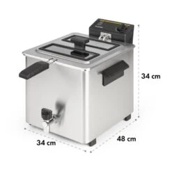 Family Fry Fritteuse 3000W Oil Drain Technology Edelstahl Silber 19 Family Fry Fritteuse 3000W Oil Drain Technology Edelstahl Silber -Geschäft Für Haushalts- Und Küchenbedarf 10033342 yy 0010 logo Klarstein Family Fry Fritteuse 3000W silber