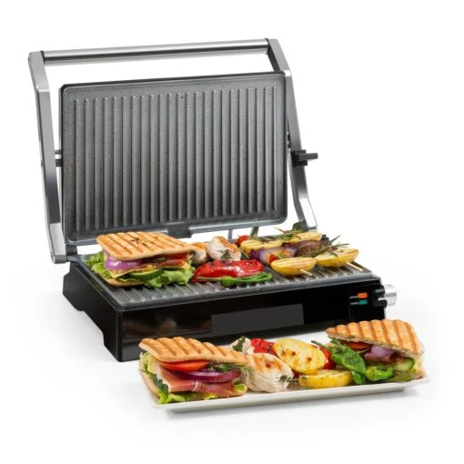 Buffalo Kontaktgrill Paninimaker 2000W Edelstahl Silber/schwarz -Geschäft Für Haushalts- Und Küchenbedarf 10033349 yy 0001 titel