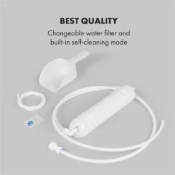 Glacial XL Profi-Eiswürfelmaschine 38kg/d 15l LED Edelstahl Schwarz -Geschäft Für Haushalts- Und Küchenbedarf 10033442 yy 0008 logo Klarstein Glacial XL Profi Eiswuerfelmaschine 15 L