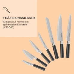 Kitano Plus Messer-Set 9 Tlg. Holzblock Bambus-Schneidebrett Weiß -Geschäft Für Haushalts- Und Küchenbedarf 10033673 de 0004 logo