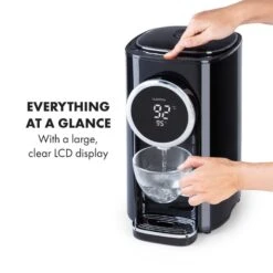 Hot Spring Plus Heißwasserspender 5l Edelstahl-Wassertank 45-95 °C -Geschäft Für Haushalts- Und Küchenbedarf 10033753 yy 0004 logo Klarstein Hot Spring Heisswasserspender schwarz