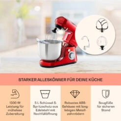 Bella Pico 2G Küchenmaschine 1300W 1,7PS 6 Stufen 5 Liter 11 Bella Pico 2G Küchenmaschine 1300W 1,7PS 6 Stufen 5 Liter -Geschäft Für Haushalts- Und Küchenbedarf 10033801 de 0003 usp