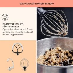 Bella Pico 2G Küchenmaschine 1300W 1,7PS 6 Stufen 5 Liter 14 Bella Pico 2G Küchenmaschine 1300W 1,7PS 6 Stufen 5 Liter -Geschäft Für Haushalts- Und Küchenbedarf 10033801 de 0006 usp